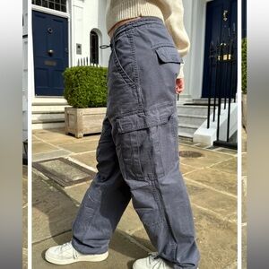 Brandy Melville Gray Cargo Pants Relaxed Fit